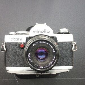 Vintage Monolta XG1 Black and Silver Camera - UNTESTED